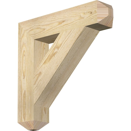 Ekena Millwork Traditional Craftsman Rough Sawn Bracket, Douglas Fir, 4"W x 20"D x 20"H BKT04X20X20TRA04RDF